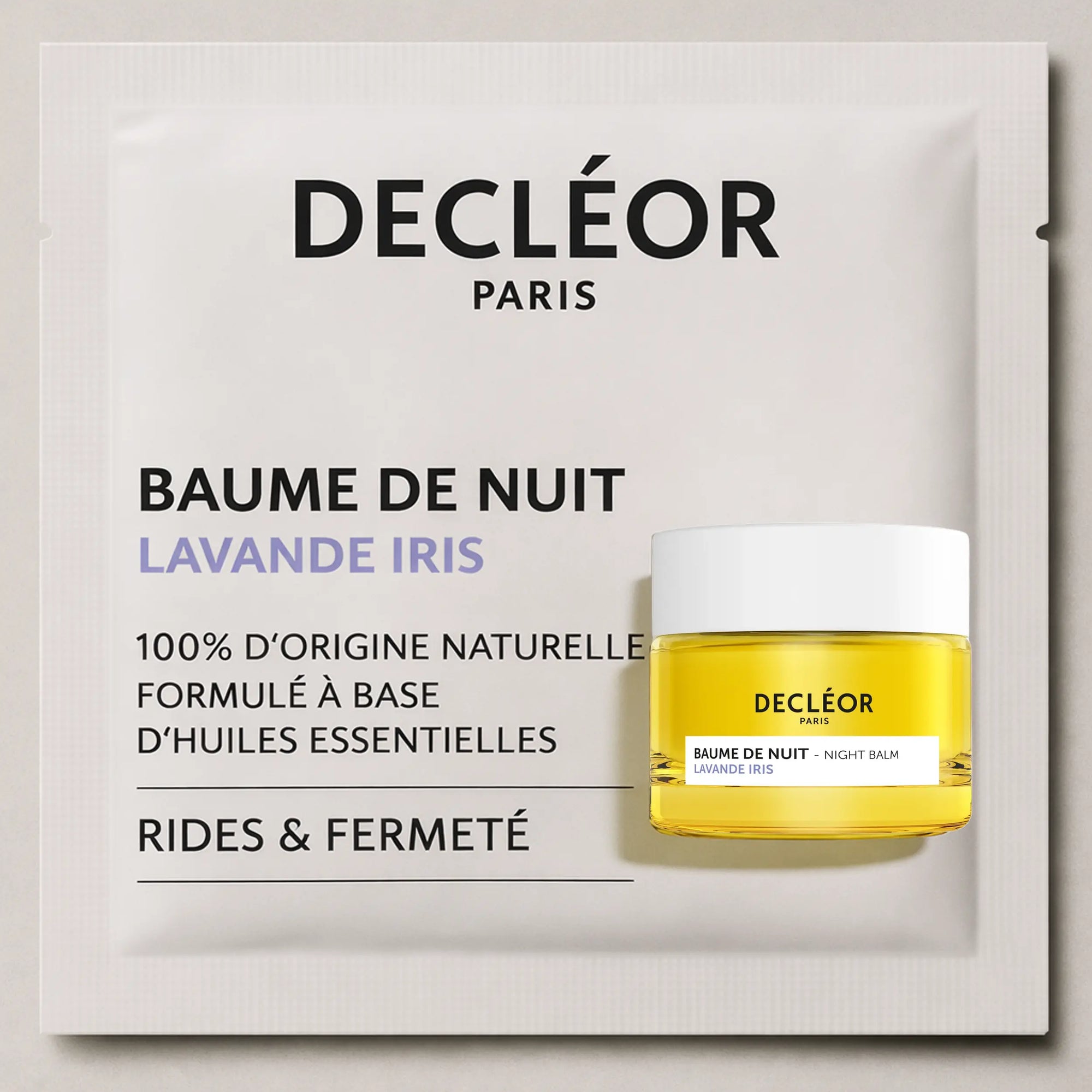 ÉCHANTILLON BAUME DE NUIT LAVANDE IRIS